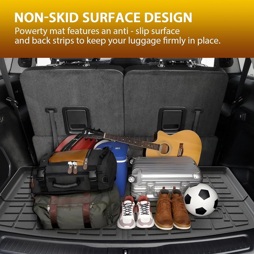 Powerty Floor Mats Cargo Liner for Jeep Grand Cherokee L 2021-2027(6-Seater w...