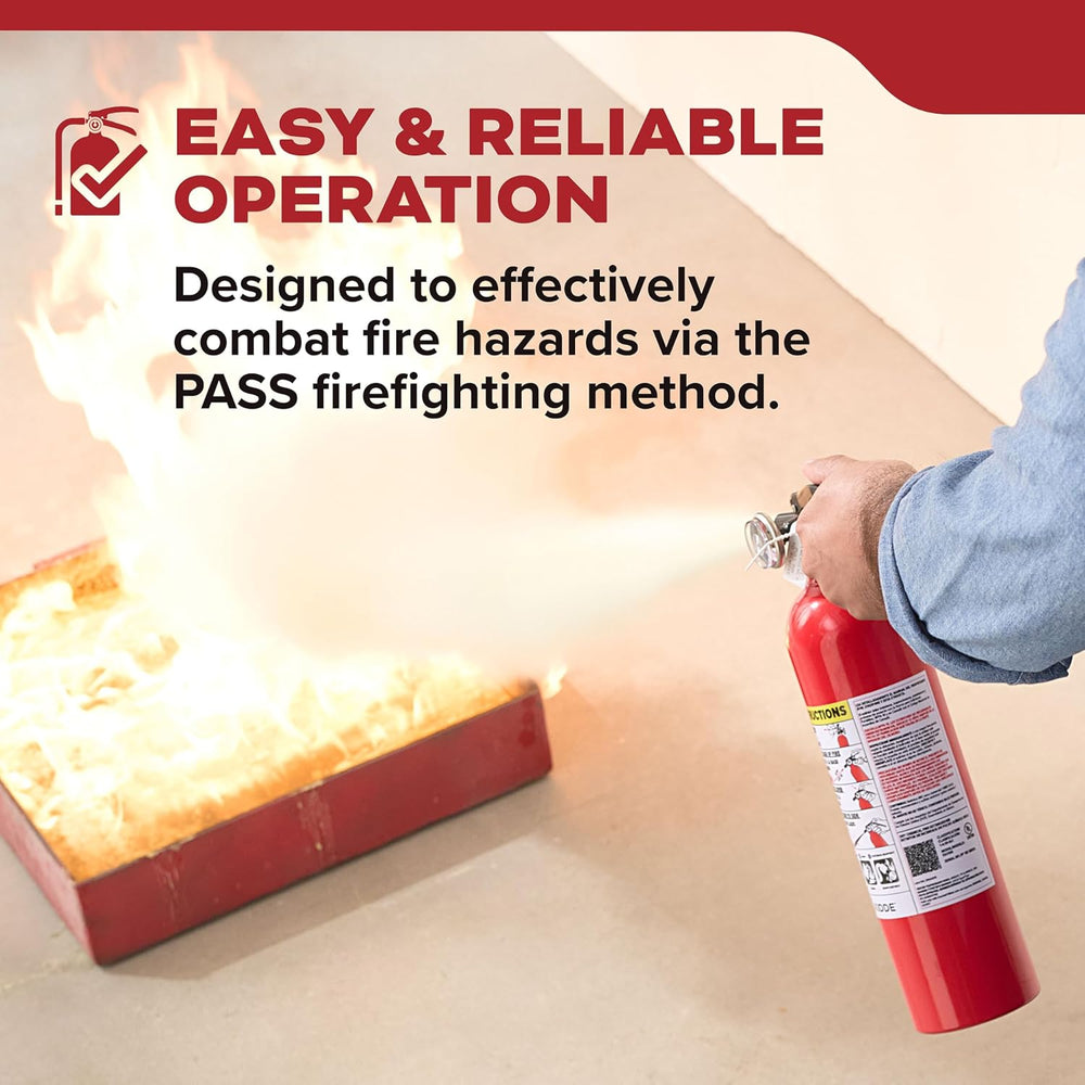 Kidde Fire Extinguisher for Home, 1-A:10-B:C, Dry Chemical Extinguisher, Red,...