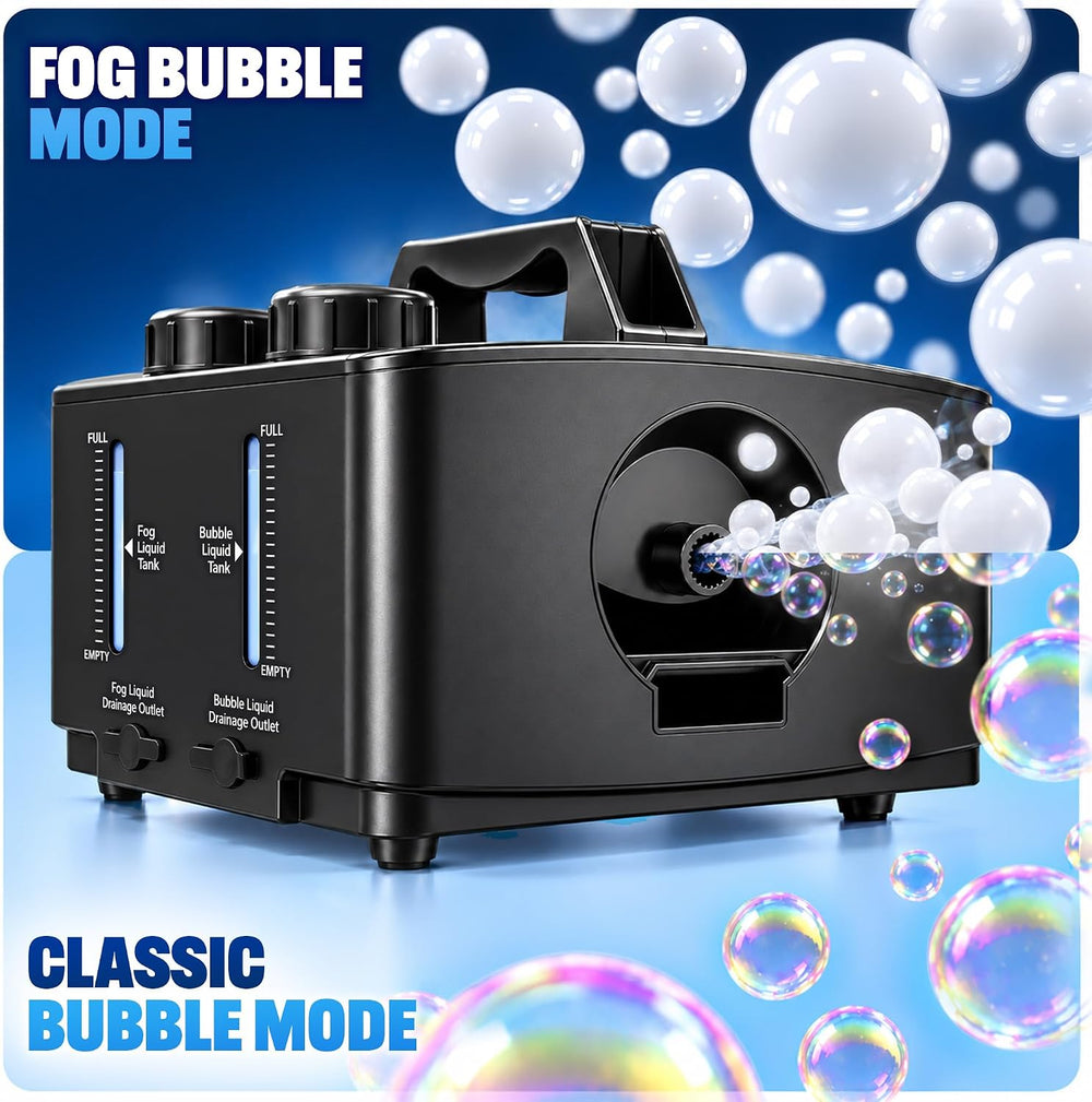 Fog Bubble Machine - High Powered Smoke Bubble Machine for Halloween Party
