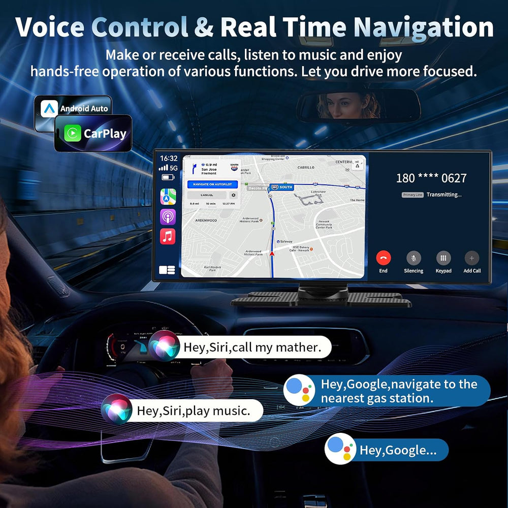 Wireless A-pple Carplay Screen for Car, Largest 11.5'' Carplay & ...