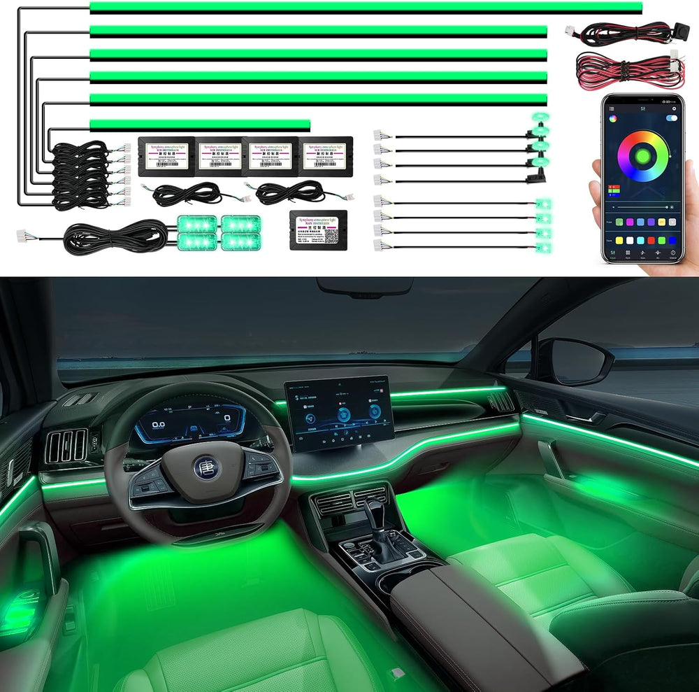 Acrylic Interior Car LED Strip Light, AMKI Car Neon Light