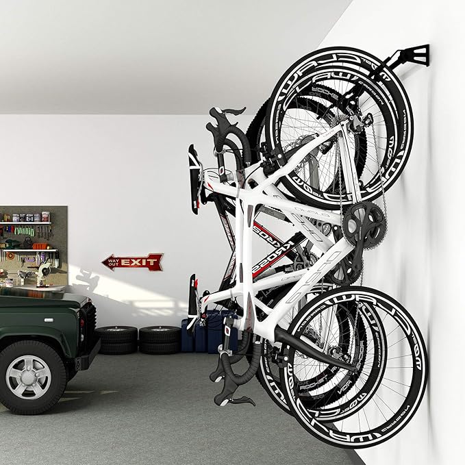 FLEXIMOUNTS 4 Bike Storage Rack, Heavy Duty Wall Mount Hanger