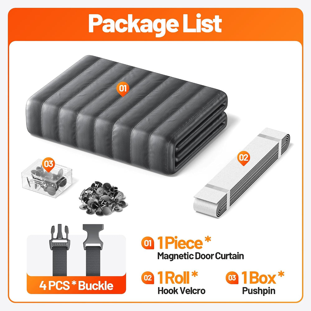 Magnetic Garage Door Insulation Kit 8.3x7.15FT Garage Insulation Panel