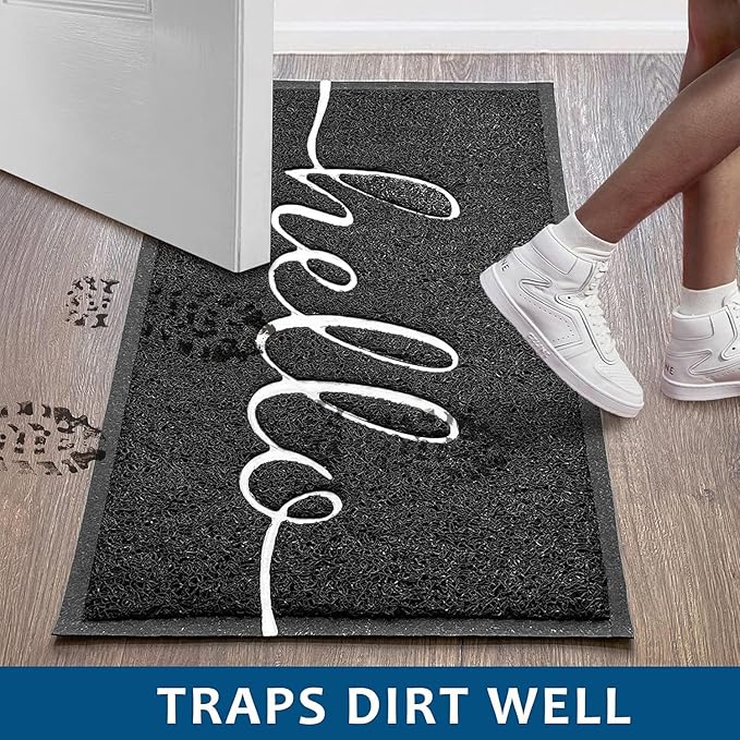 EARTHALL Funny Hello Mats Outside/Inside 71"x47", Front Door Mat Ou...