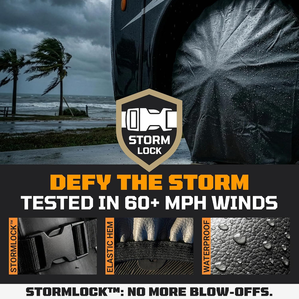 TIRESHIELD PRO Tire Covers Set of 4 - Heavy Duty All-Weather UV-Resistant Whe...