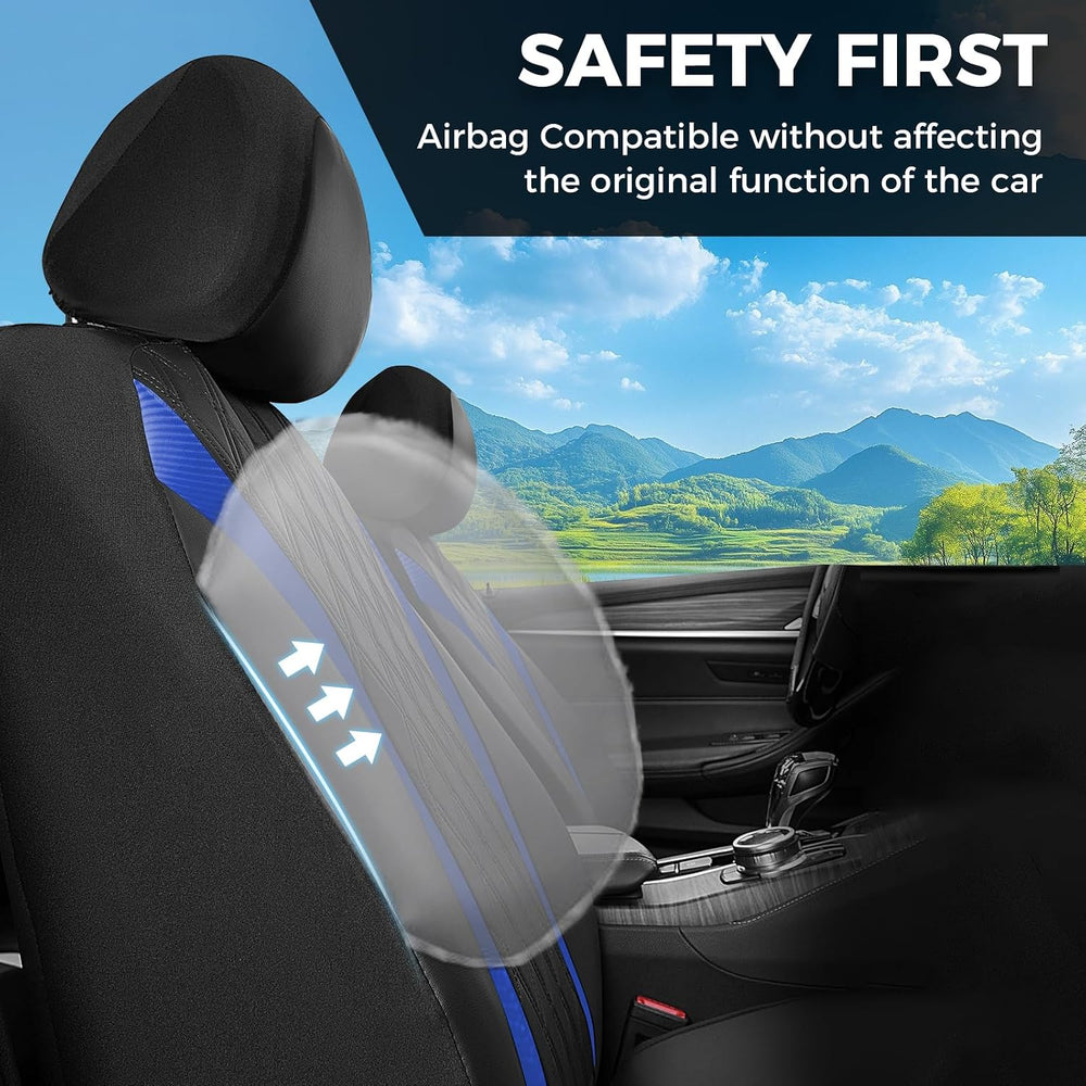 FLORICH Seat Covers, Car Seat Covers Full Set, Waterproof Leather Car Seat Pr...