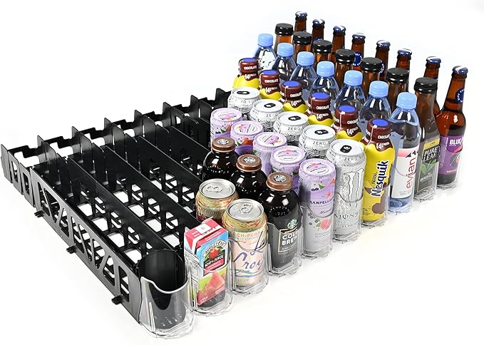 Visi-FAST Spring Push Drink Dispenser, Refrigerator Organizers and Storage (6...