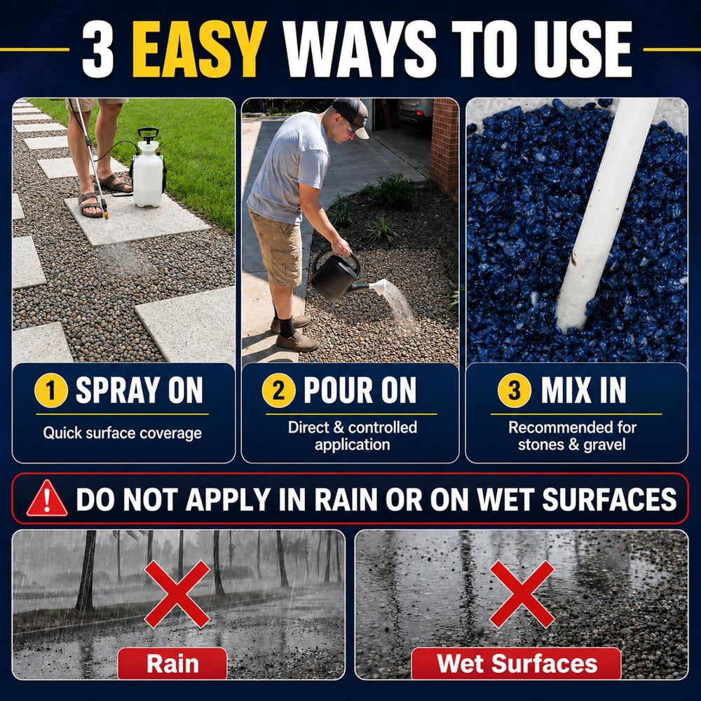 Teexpert Rock Glue for Landscaping: 255 OZ Strong Double Concentrated Gravel ...