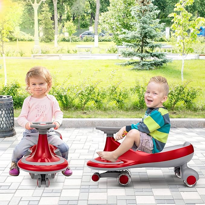 HONEY JOY Wiggle Car, 2 in 1 Swing Car