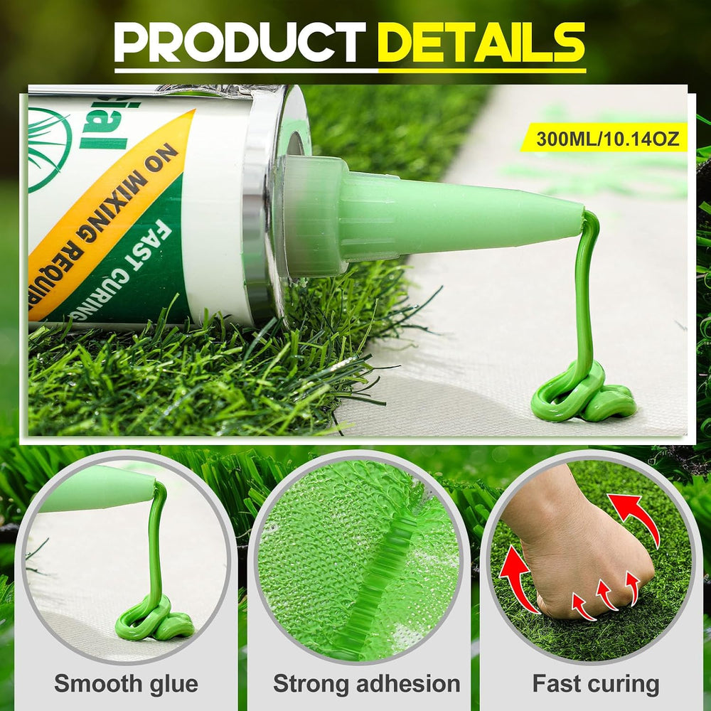 Threlaco 4 Tubes Artificial Grass Turf Glue 10 oz Seam Adhesive Synthetic