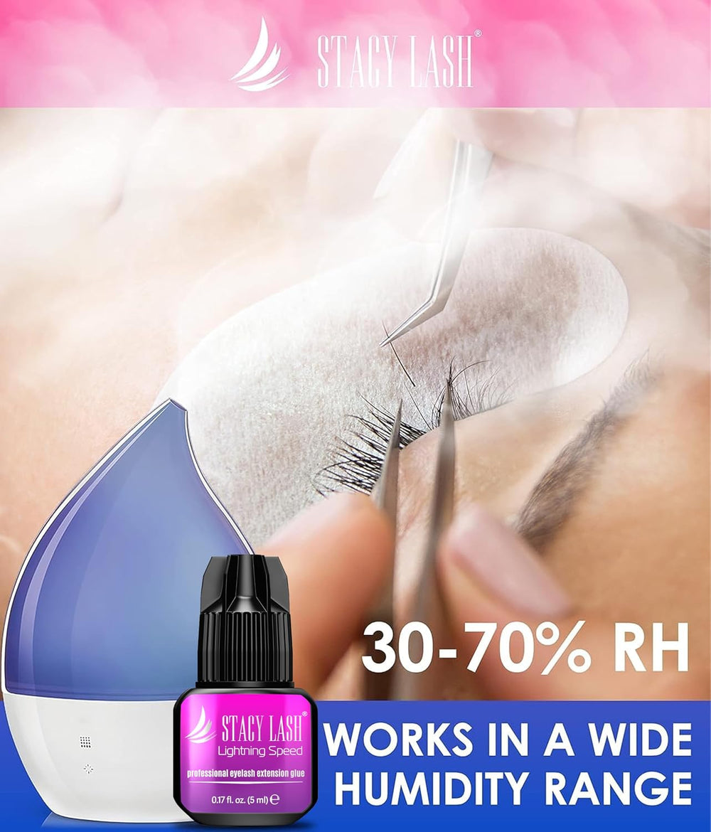 STACY LASH Lightning Speed Eyelash Extension Glue 5ml /0.17 fl.oz / 0.3 Sec D...
