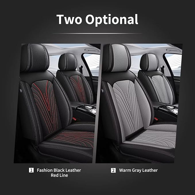 Front Seat Covers Fit for Toyota Camry 2012-2025 Faux Leather Automotive Seat