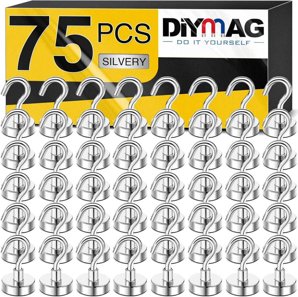 DIYMAG Magnetic Hooks, 30Lbs Strong Heavy Duty Cruise Magnet, Magnetics S-Hoo...