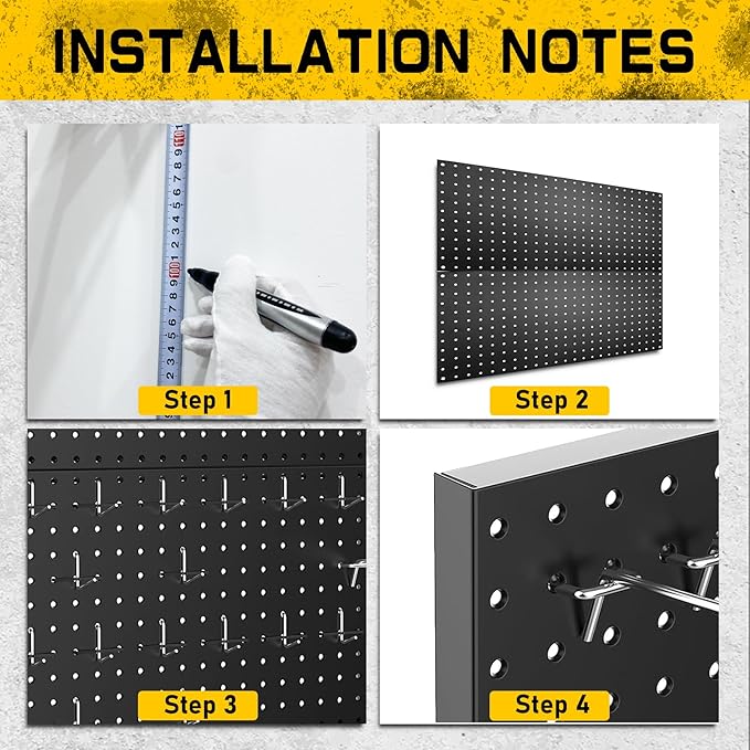 100PCS Pegboard Accessories Organizer Kit, Paper Towel Holder, Closet