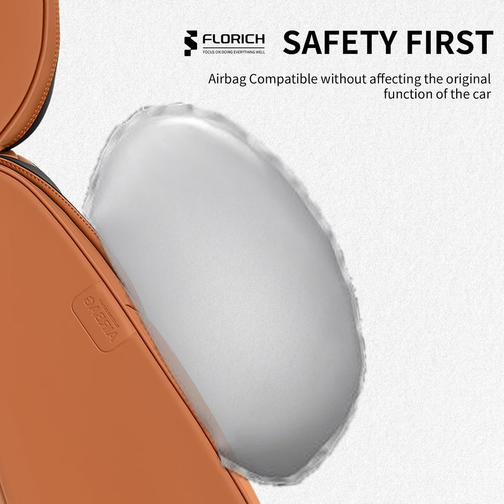 FLORICH Seat Covers, Car Seat Covers Full Set, Luxury Nappa Leather Seat Cove...