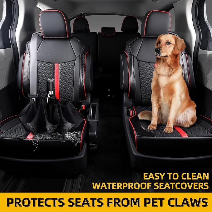 Custom Fit Sienna Seat Covers for Toyota Sienna LE, XLE 2021-2025 3-Row