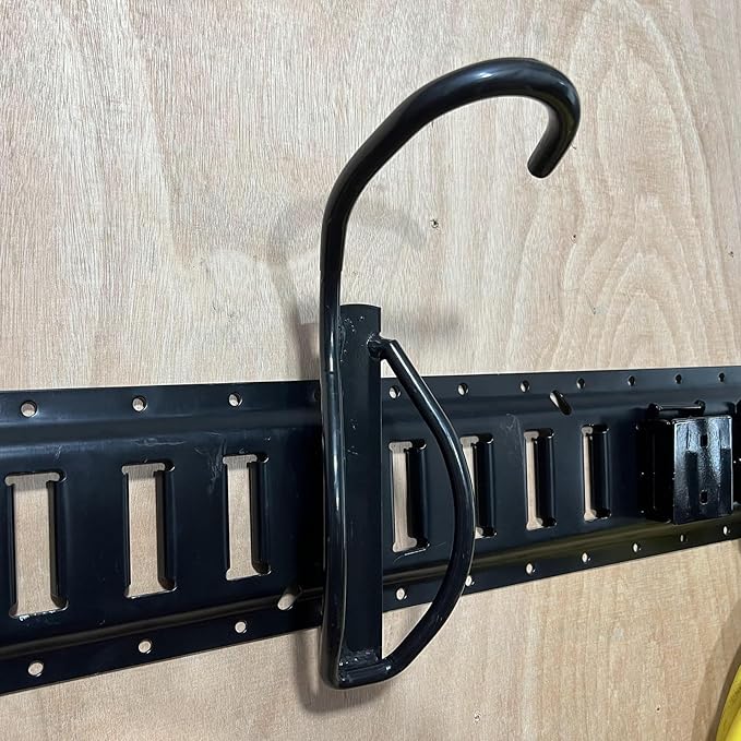 E-Track Bike Hooks, Heavy Duty Wall Mounted Bike Storage Rack Bike Mount (2 P...