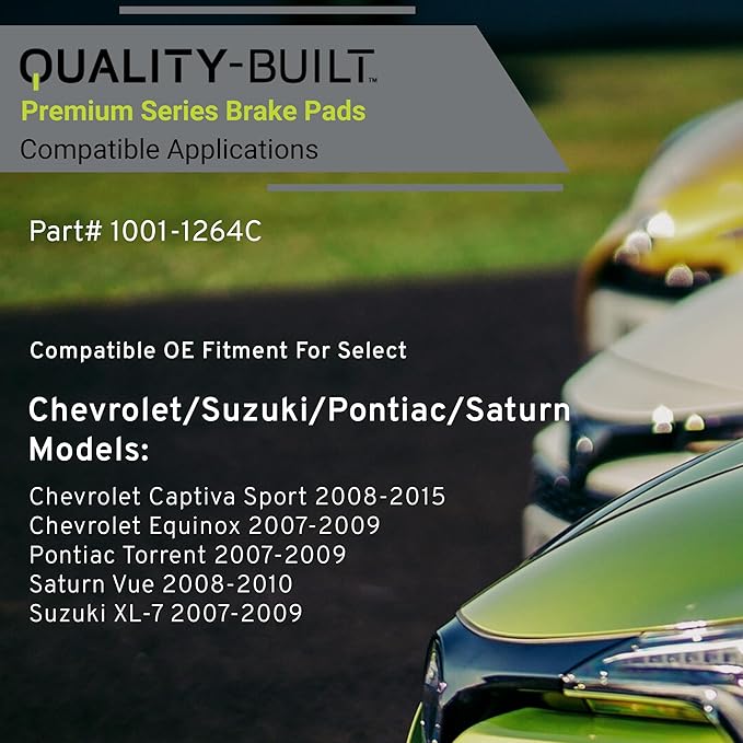 Premium Ceramic Front Brake Pads Compatible