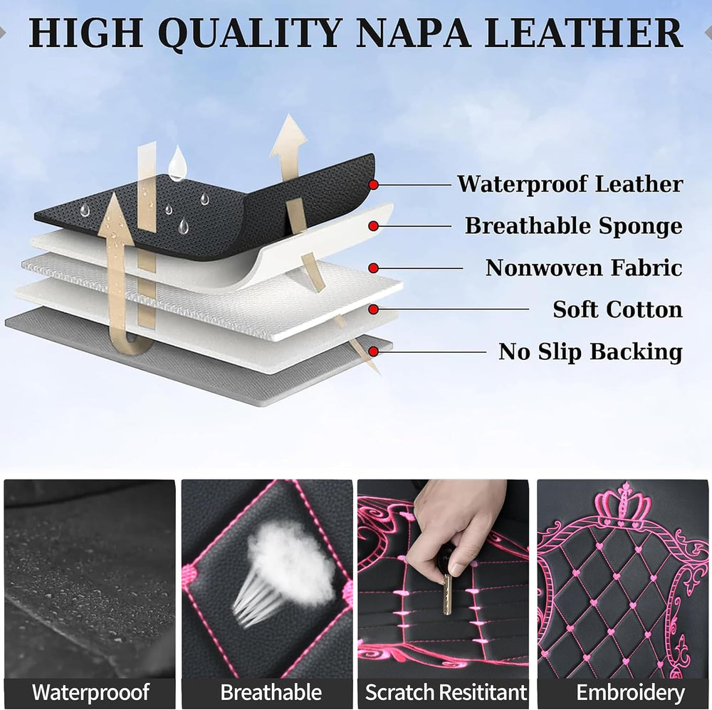 Leather Car Seat Covers,Full Coverage Seat Covers,Universal Automotive Seat C...