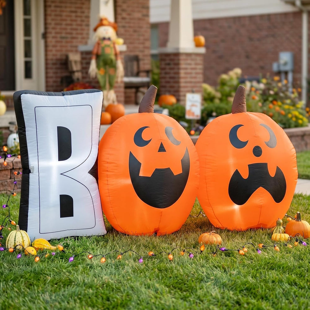 Halloween 6ft Pumpkin Inflatable Decoration,
