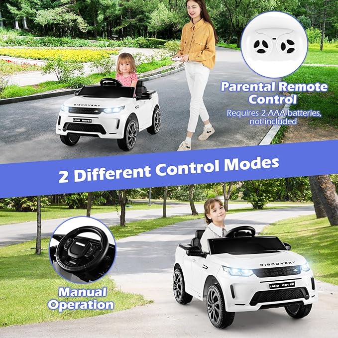 Costzon 12V Kids Ride On Car, Licensed Land Rover Electric Vehicle w/Remote