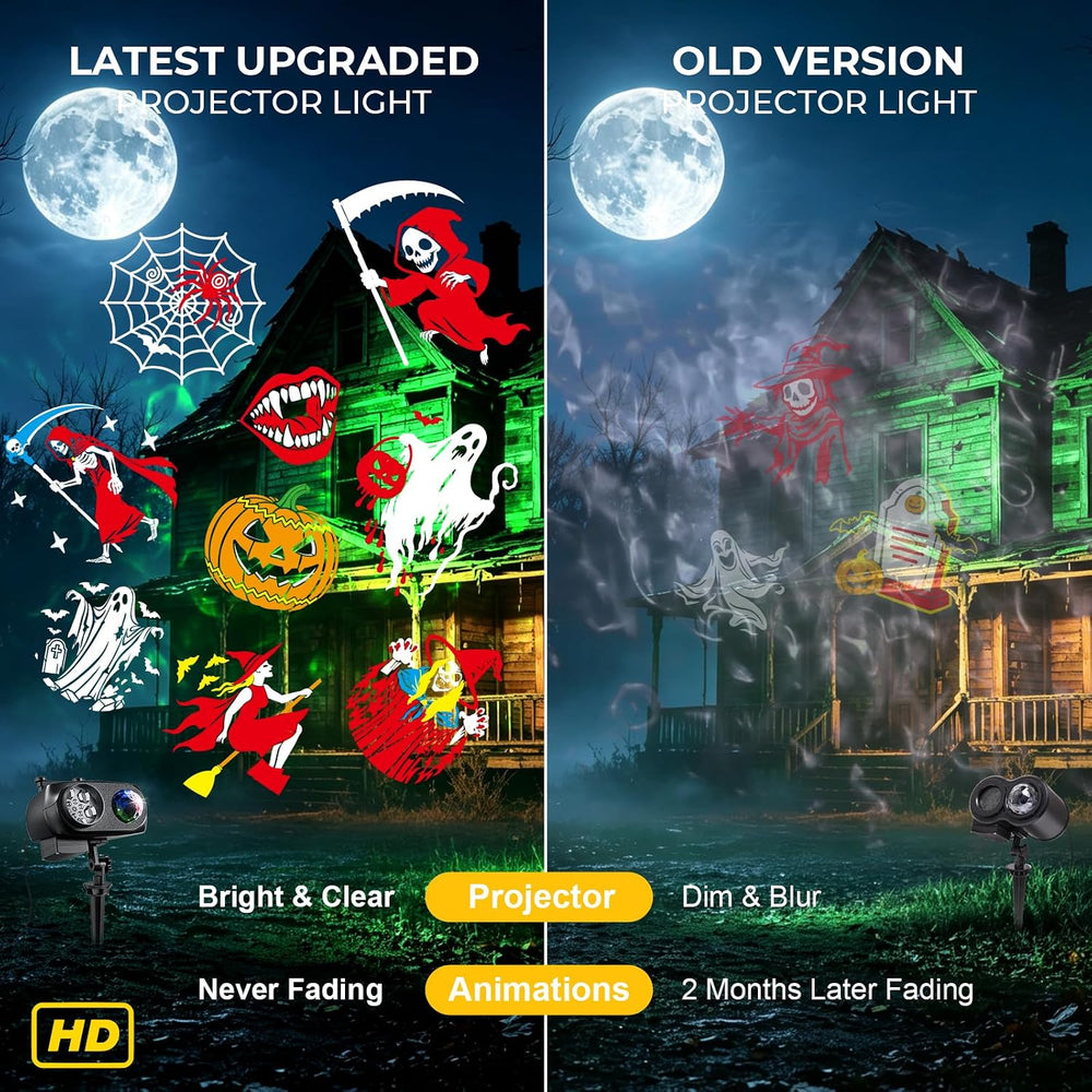 2026 Halloween Projector Lights,15W HD Holiday Light for Christmas Gift