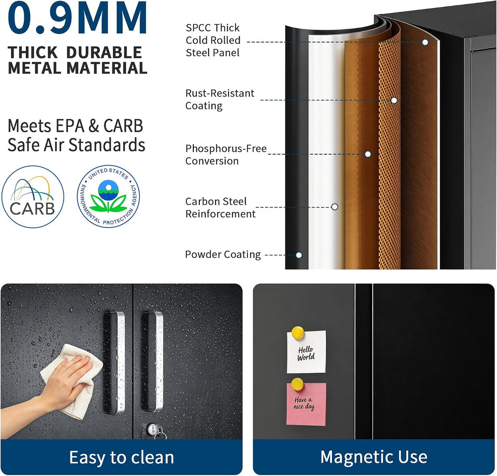 Garage Storage Cabinet, Durable Metal Storage Solution