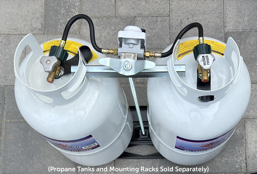 Flame King (KT12ACR-2) 2-Stage Auto Changeover LP Propane Gas Regulator With ...