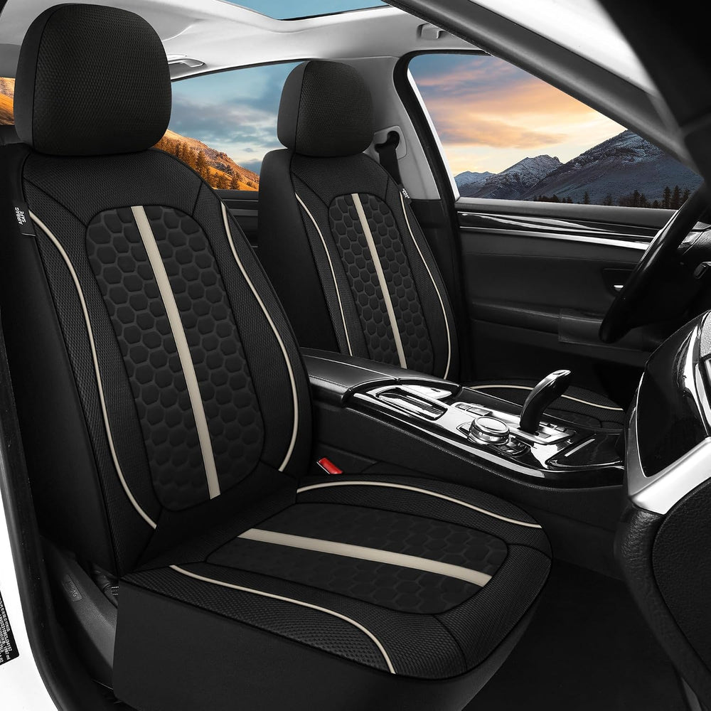 Breathable Premium Car Seat Covers Full Set，3D Air-Mesh Seat Covers for Cars，...