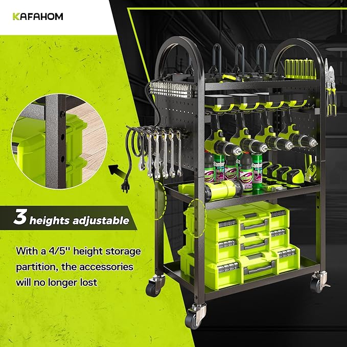 KAFAHOM Power Tool Organizer Cart