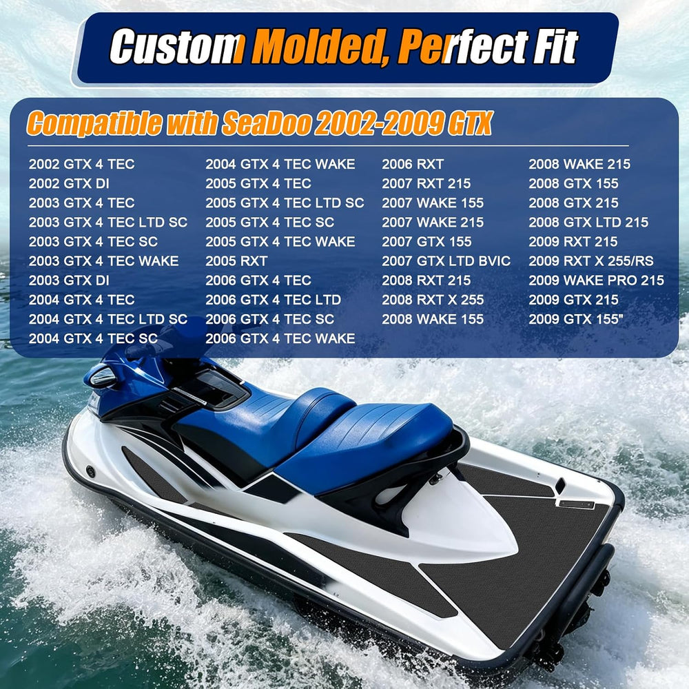 Traction Mats Fit for 2002-2009 SeaDoo GTX/RXT/Wake 4Tec/DI/LTD/SC | Ski-Jet ...
