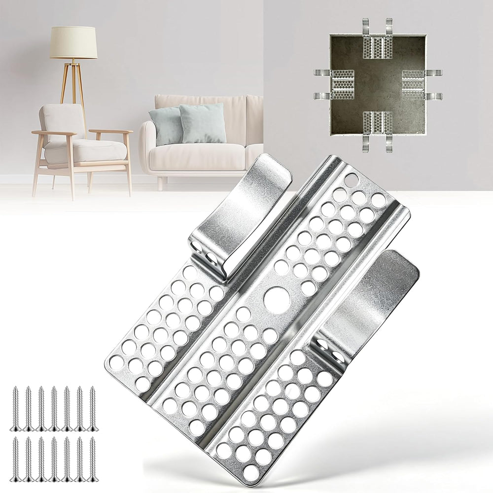 60 Pack Heavy Duty Drywall Repair Clips, Drywall Clips with 120 Screws