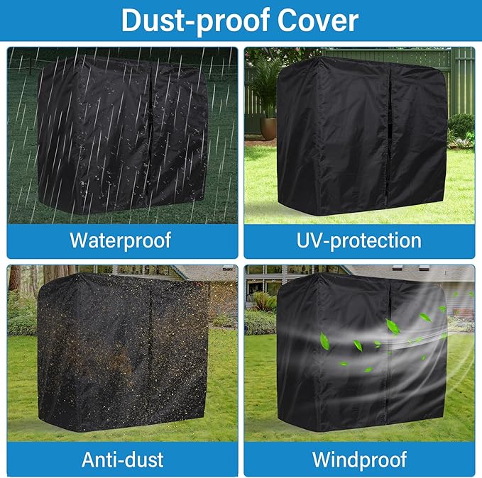 Tire Storage Rack 57" x 55.1" x 20" w/Anti-dust Cover, Adjusta...