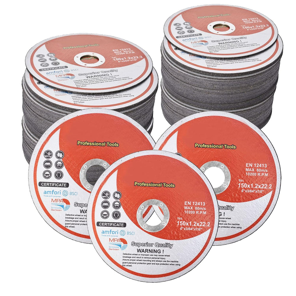 WFLNHB 100 Pack 6 Inch Cut Off Wheels 6 x .045 x 7/8 Inch