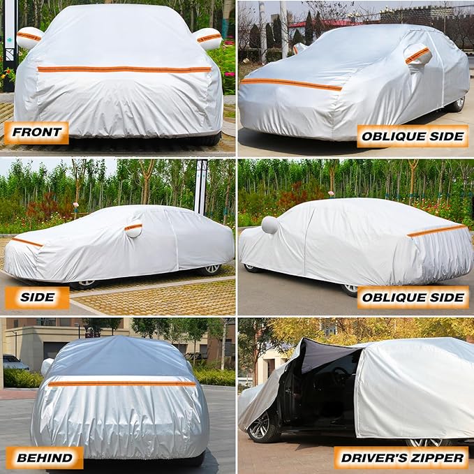 TUCAREST 6 Layers Full Car Cover