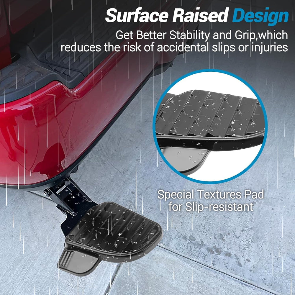 Rear Bed Step,Retractable Bed Step Bumper Step for 2019-2024 Dodge Ram 2500 3...