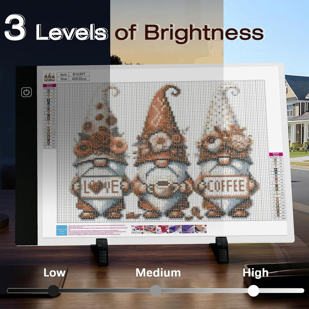 FANGZH A4 Light Pad Diamond Painting Accessories Kit: 179 Pieces, Blue