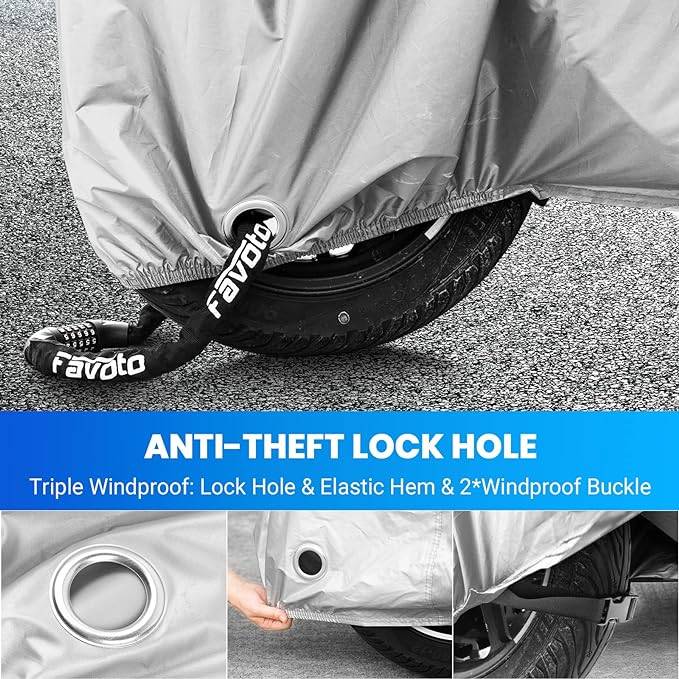 Favoto Motorcycle Cover Waterproof Outdoor