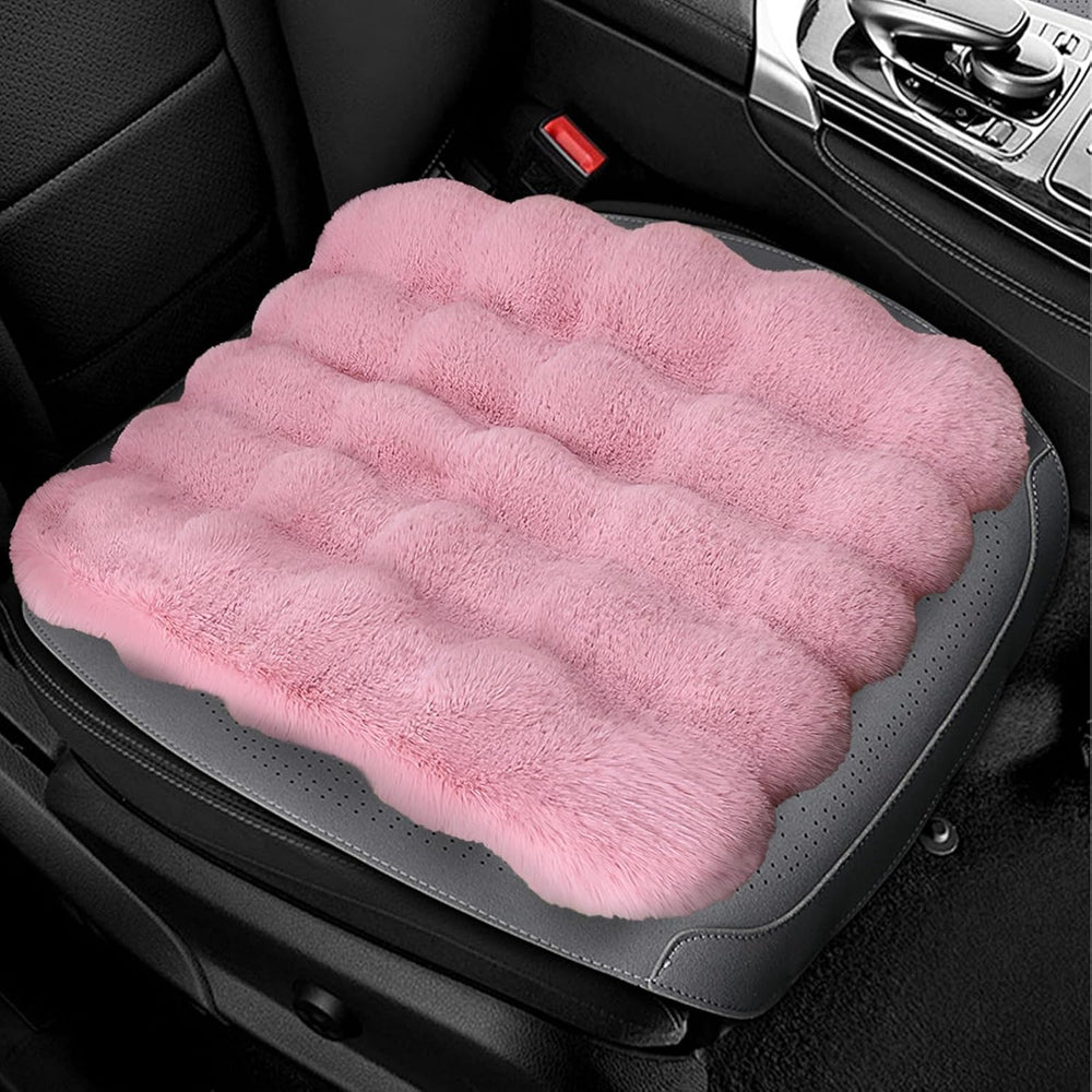 ele ELEOPTION Fluffy Fuzzy Car Seat Cover Soft Cozy Fur Universal Seat Cushio...