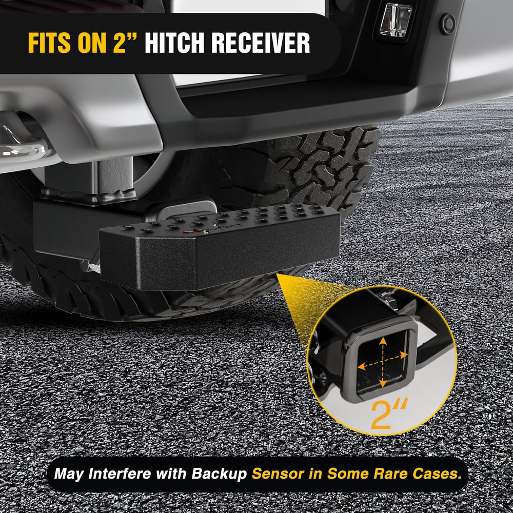 Nilight 11.9" Hitch Step with 2" Hitch Receiver for Pickup Truck Ca...