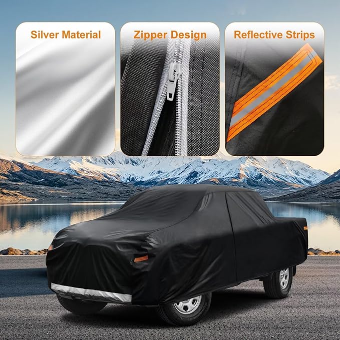 Kayme Truck Cover Custom Fit Nissan Frontier King/Crew Cab Short Bed. Full