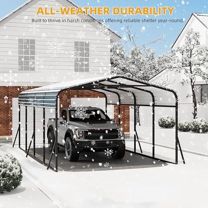12' x 20' Heavy Duty Metal Carport