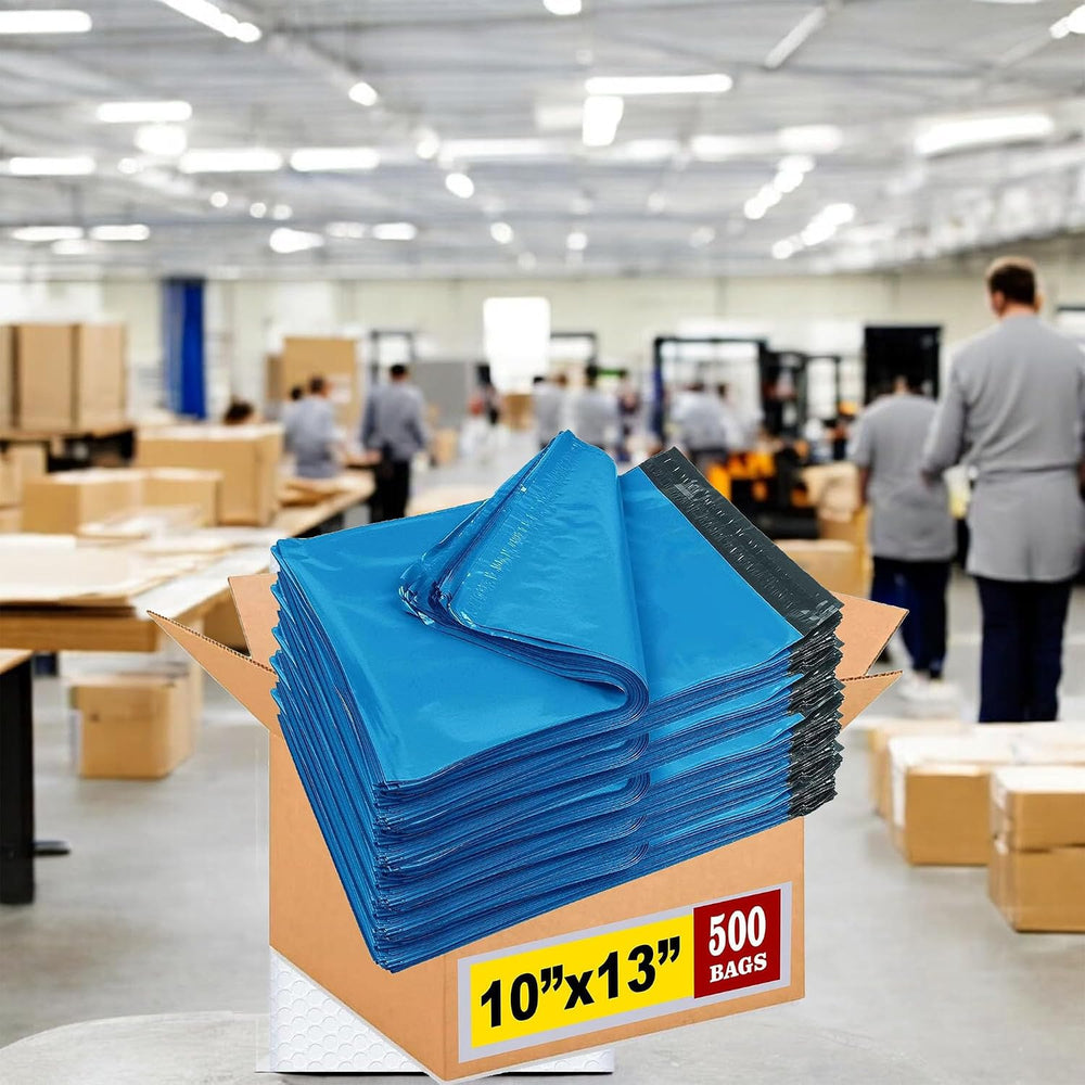 iMBAPrice 10x13 Inch 500-Pack Blue Color Poly Mailers Shipping Envelopes Bags...