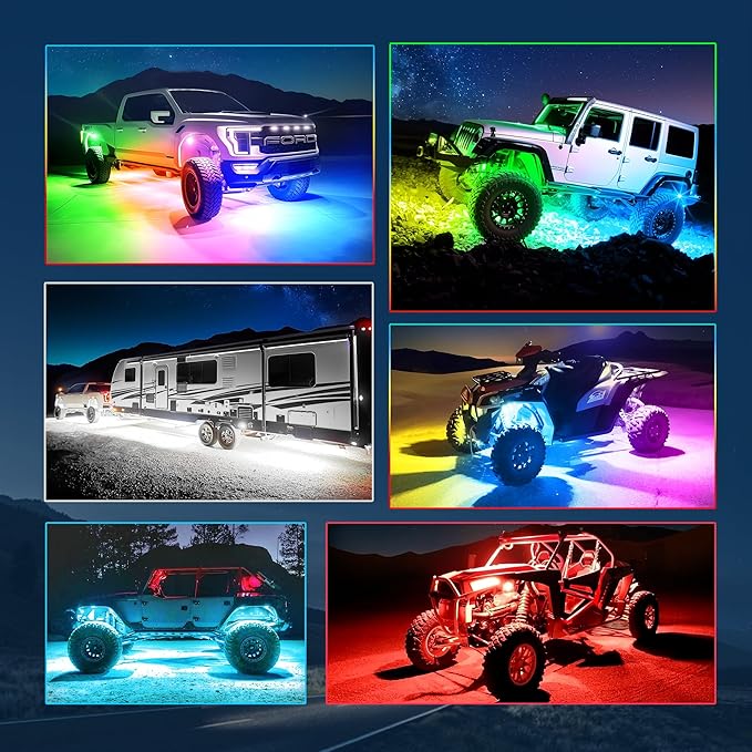 MICTUNING C2 MAX RGB+IC LED Rock Light (16 Pods)