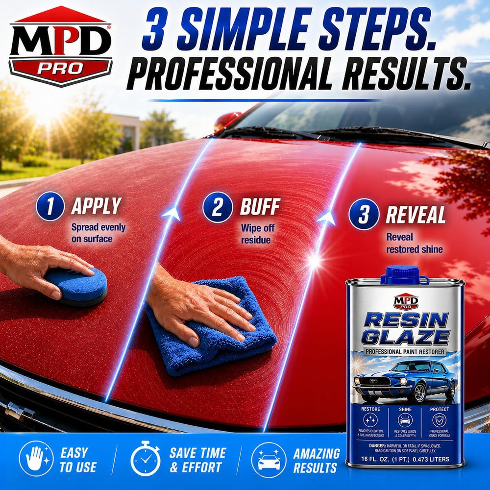 MPD Pro Automobile Resin Glaze Cleaner & Polish - 16oz - Paint Restoratio...