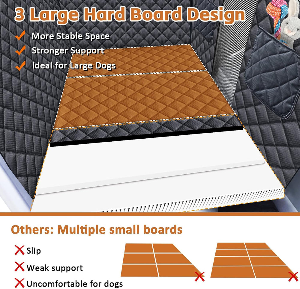 JSTHT Dog Car Seat Cover for Pets Back Seat Extender Support 420lbs