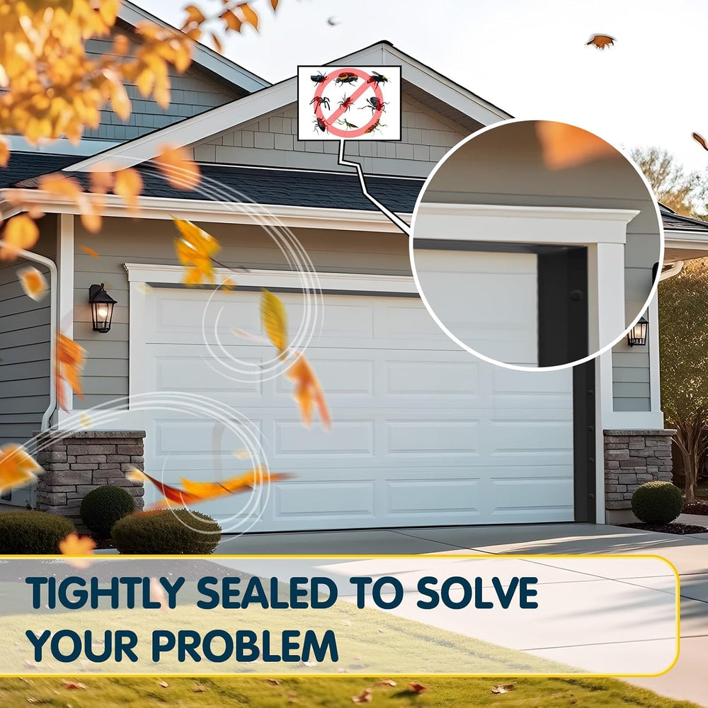 Garage Door Seal Top and Sides - 36 FT TPE Weather Stripping Garage Door Seal...