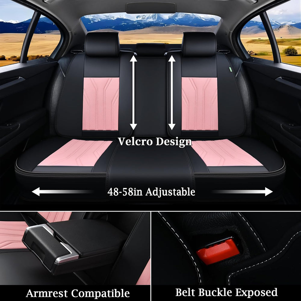 FLORICH Leather Seat Covers, Car Seat Covers Full Set, Car Seat Protectors 5 ...