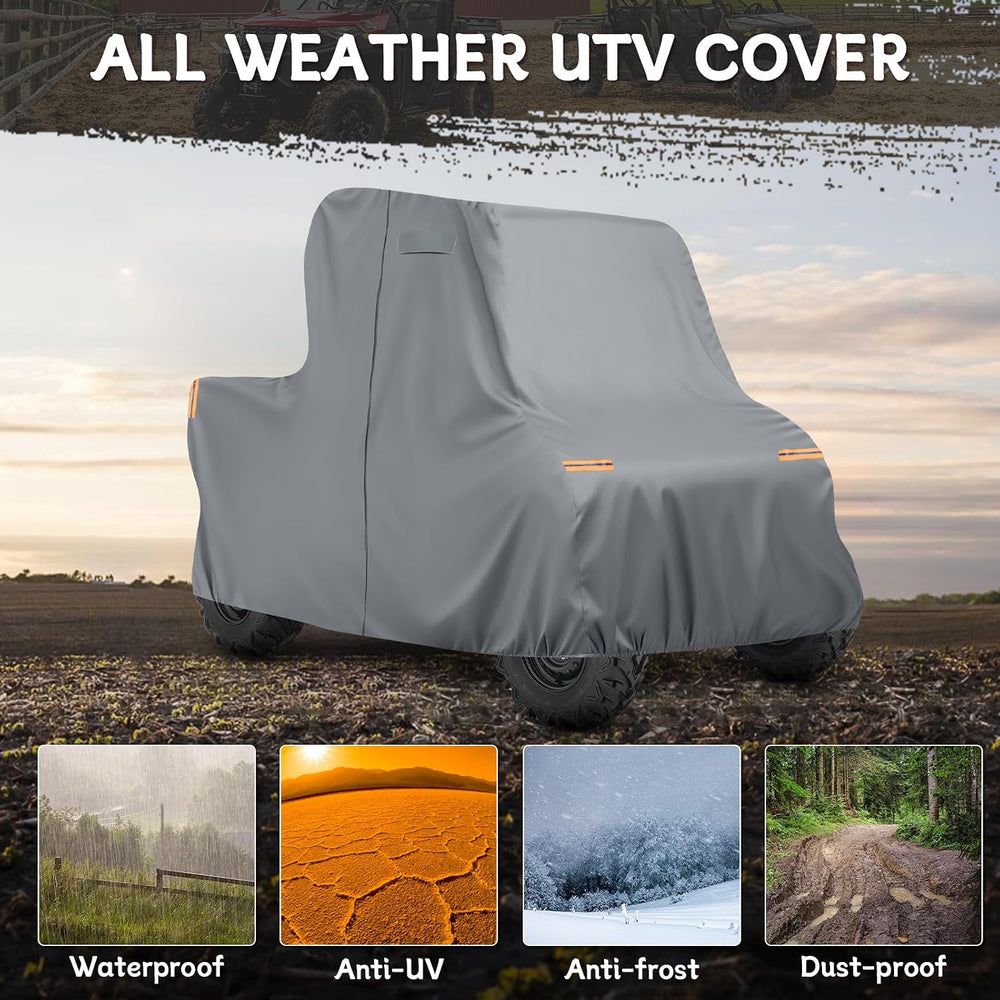 Waterproof UTV Cover Compatible with Honda Pioneer 2 Seaters, 6 Layers All We...