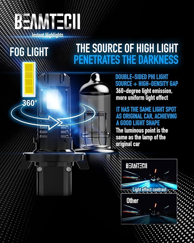 BEAMTECH H13 9008 Powersport Bulb (2 PCS)
